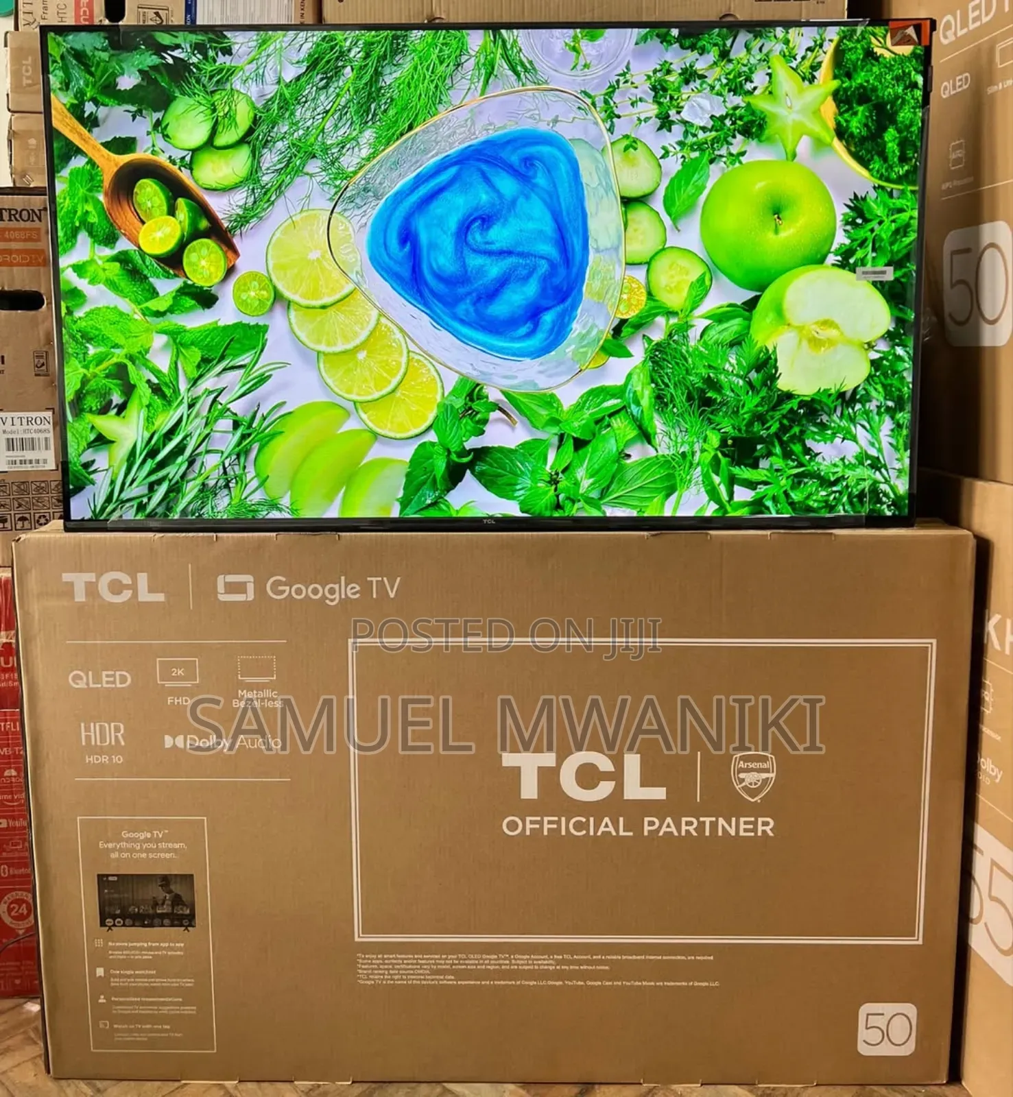 TCL 50" Qled S5k Google Tv Latest Model Frameless