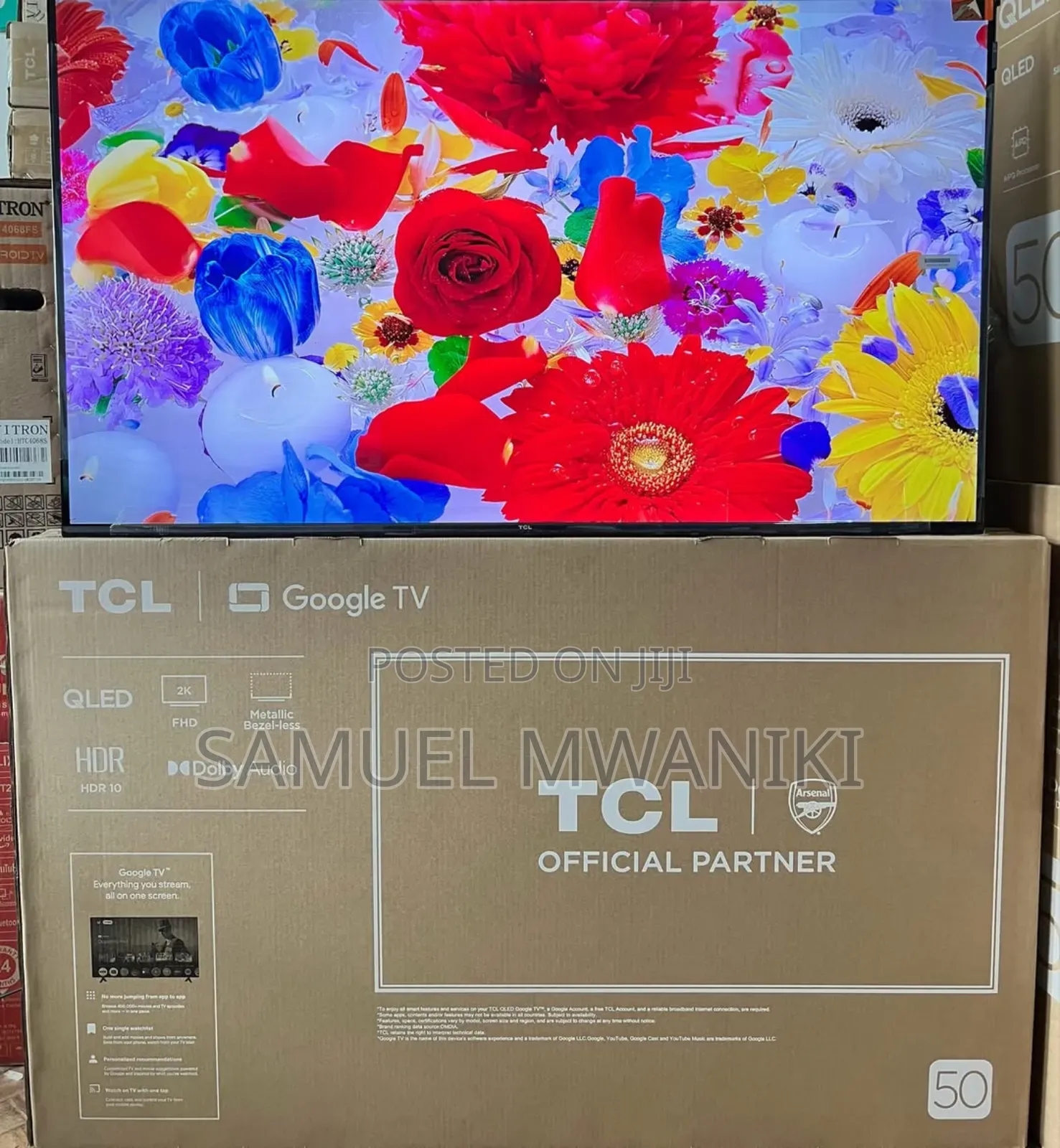 TCL 50" Qled S5k Google Tv Latest Model Frameless