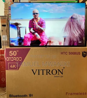 Vitron 50′′ Frameless Uhd Smart Android Tv Latest Model