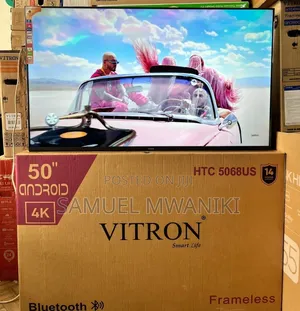 Vitron 50′′ Frameless Uhd Smart Android Tv Latest Model