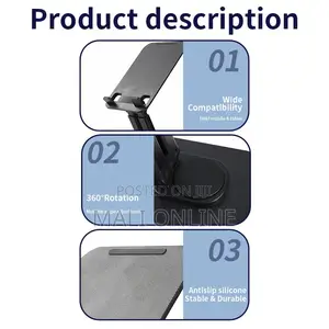360° Rotating Abs Desktop Tablet & Phone Stand Jmary Holder