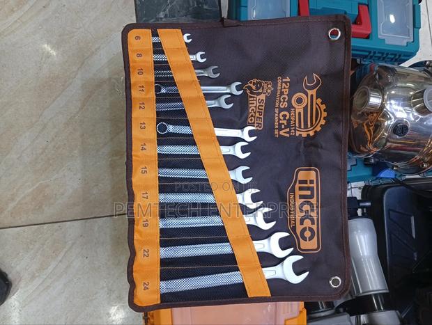 Ingco 12-Piece Combination Spanner Set, - main view