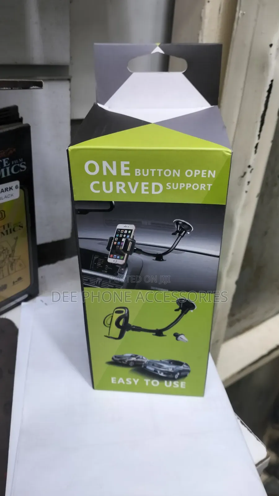 One Button Car Phone Holder