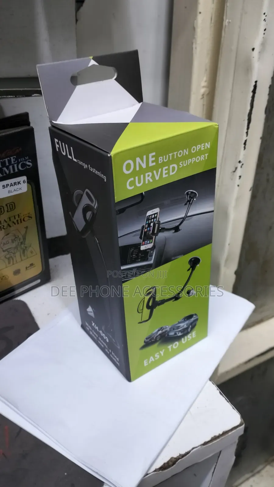 One Button Car Phone Holder