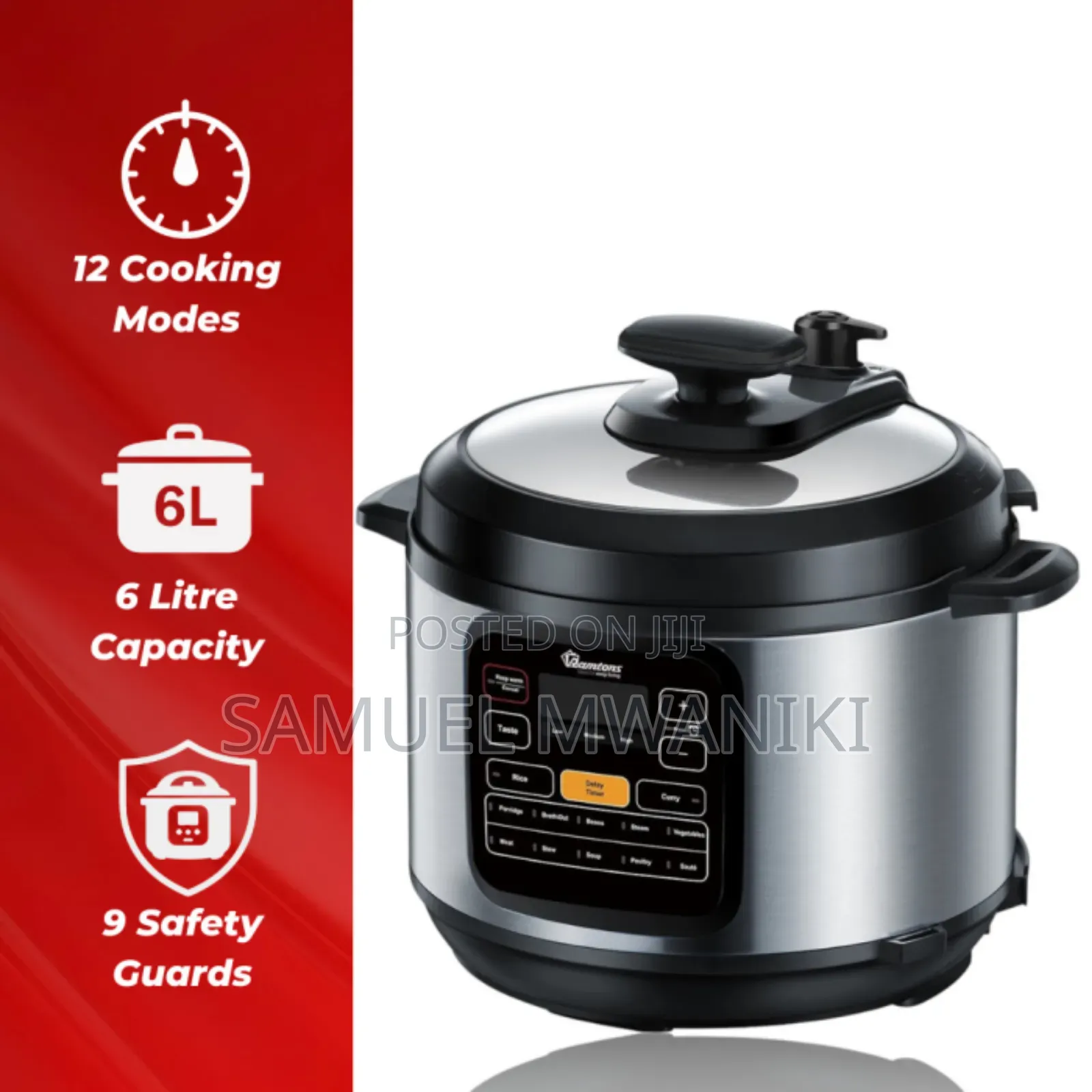 Ramtons Electric Pressure Cooker- Rm/582