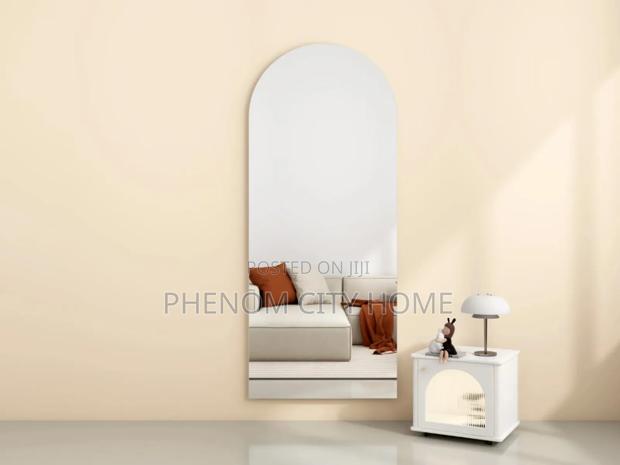 Semi Circle Acrylic Peel and Stick Mirror - thumbnail 2