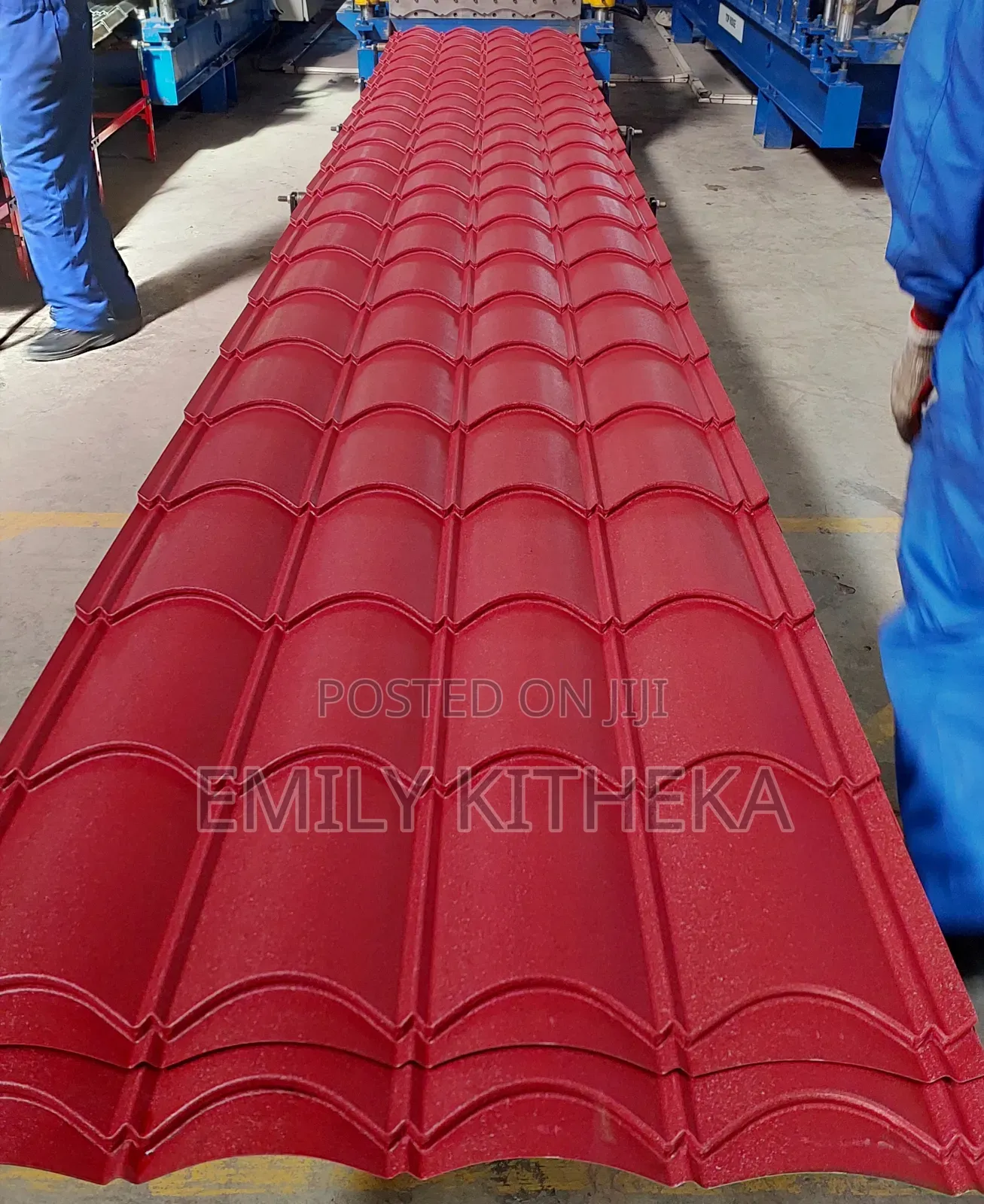 Marron Romantile Matte Roofing Sheet. 28 Gauge