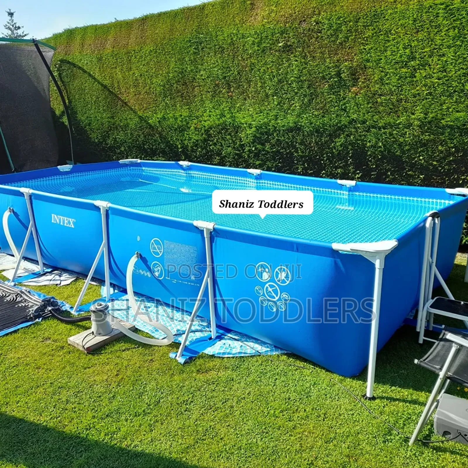 Outdoor Rectangular Metallic Swimming Pool