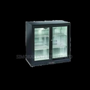 Sliding Door Black Back Bar Cooler - main view