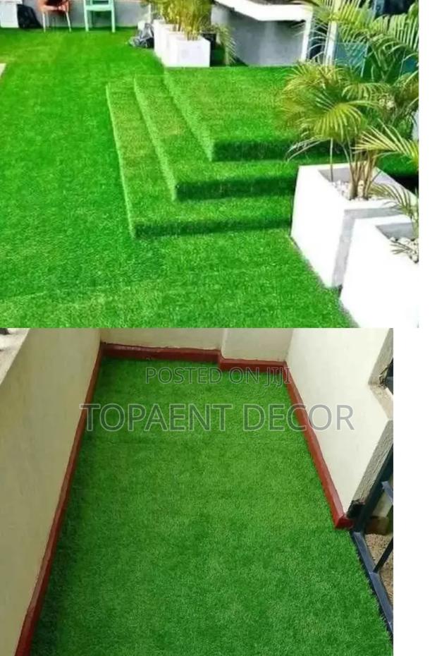Backyard Staircase and Balconies Artificial Grass Carpet