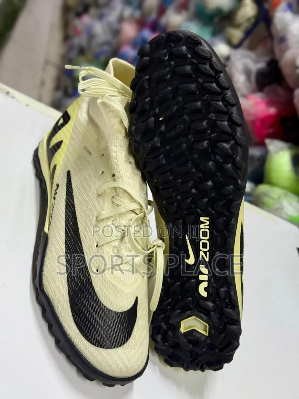 Nike Air Zoom Cream Trainers Artificial Grass Soccer Shoes