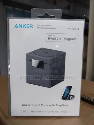 Anker Maggo 15w 3-in-1 Cube Magsafe Wireless Charger Y1811