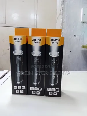 Xhp50 Torch Flashlight Zoom Brightness Camping Torch