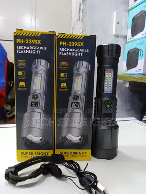 Ph239 Tactical Flashlight Security Torch - Rechargeable
