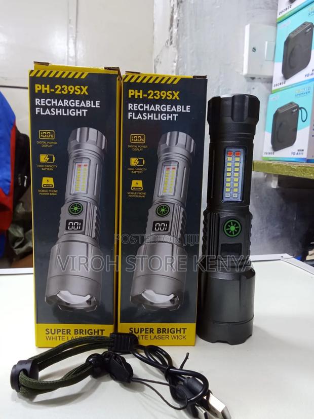 Ph239 Tactical Flashlight Security Torch - Rechargeable - main view
