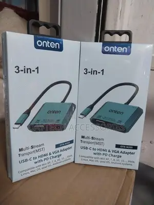 Onten Usb-C to Hdmi Vga Adapter 1080p Vga and Hdmi