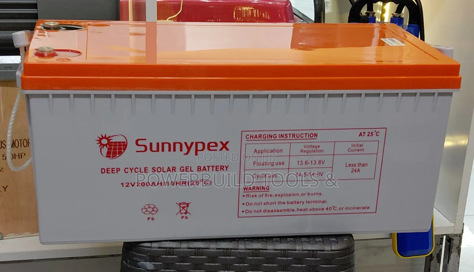 Sunnypex 200ah 12v/10hr Deep Cycle Gel Battery