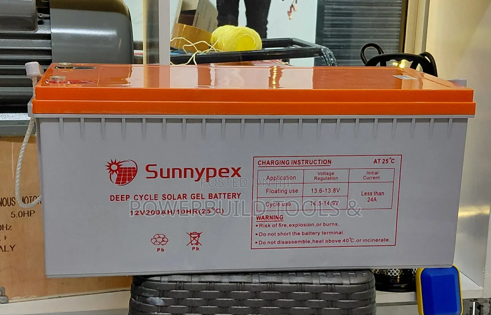 Sunnypex 200ah 12v/10hr Deep Cycle Gel Battery