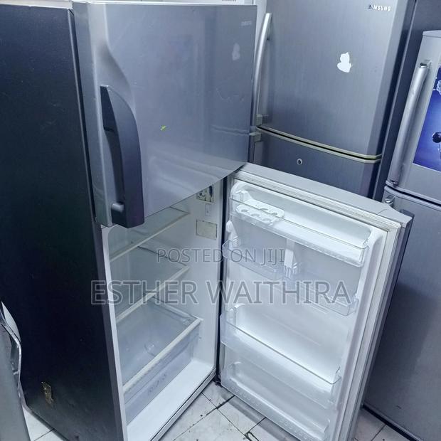 Silver Sumsung Double Door Fridge - main view