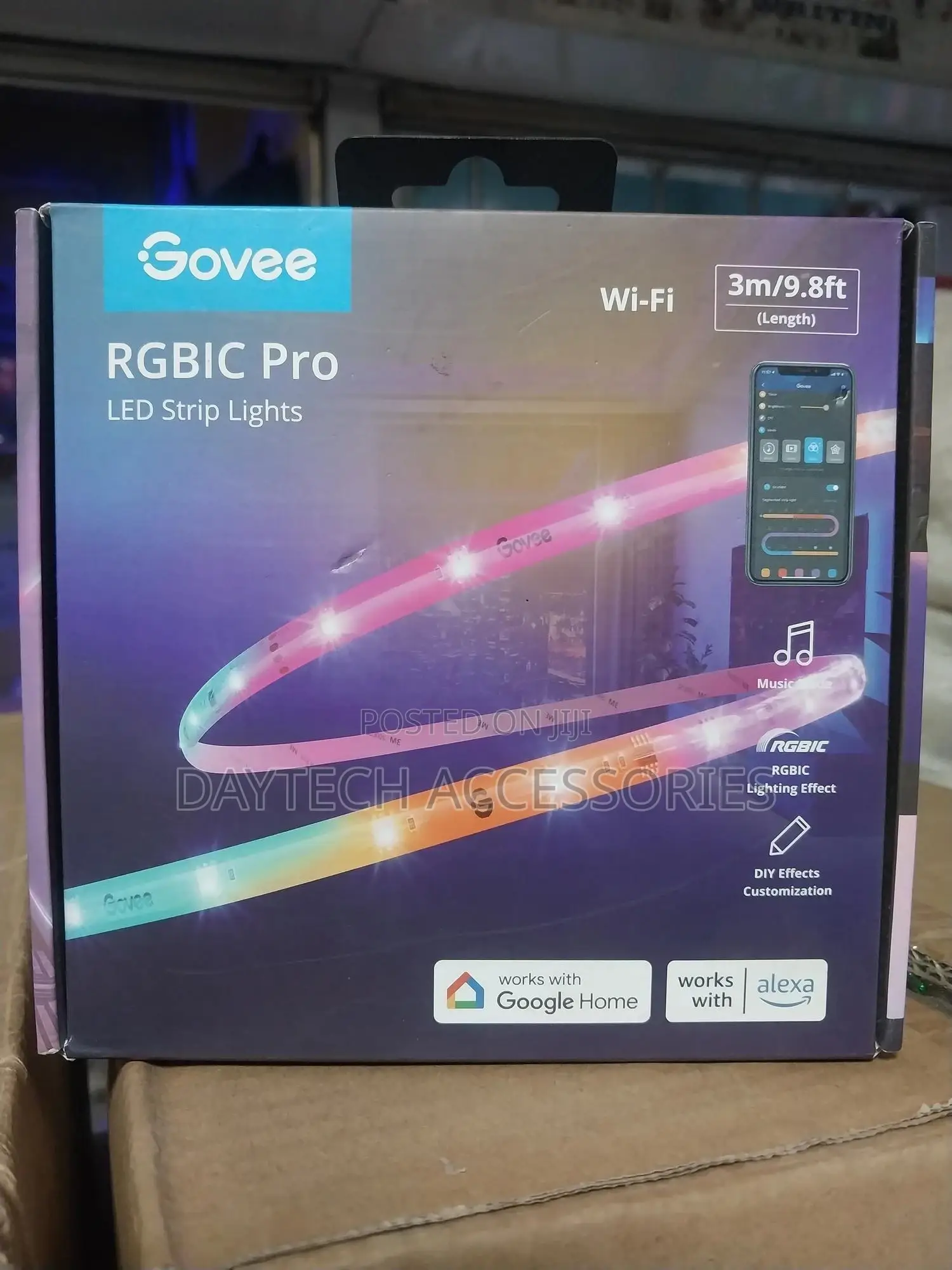 Govee Rgbic Pro Led Strip Lights W/ Segmented Color Control