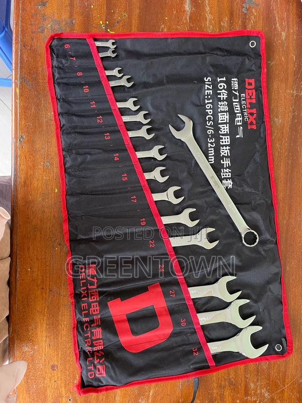 16pc Chrome Vanadium Combined Ring Spanner Set From 6 - 32mm - thumbnail 5