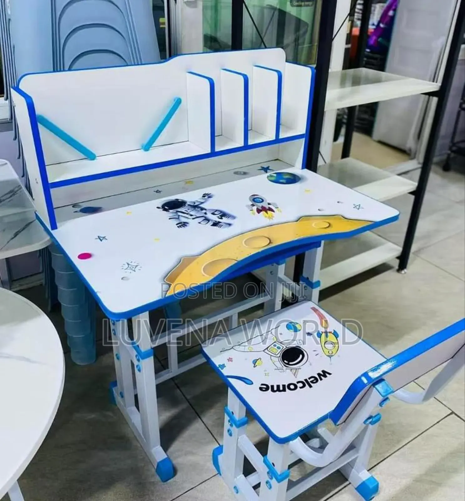 Blue Study Table