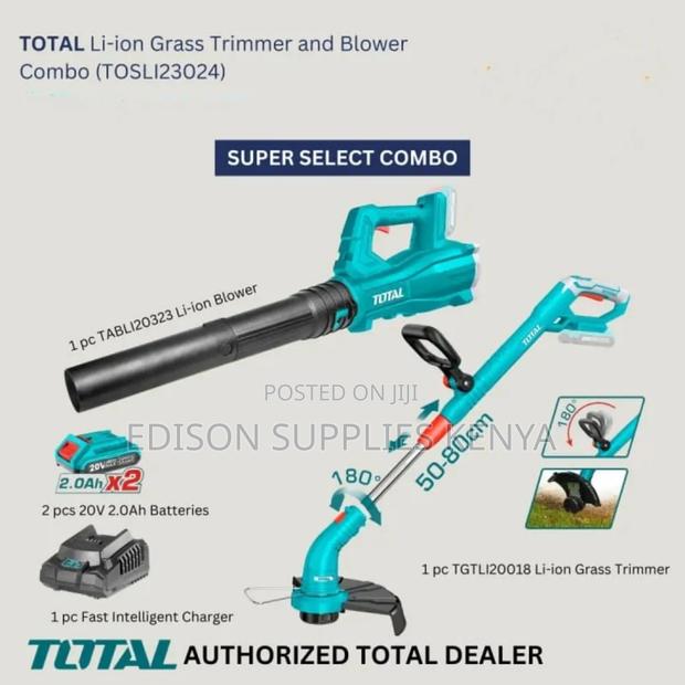 Total Cordless Leaf Blower Grass Trimmer Combo 20v Premium - main view