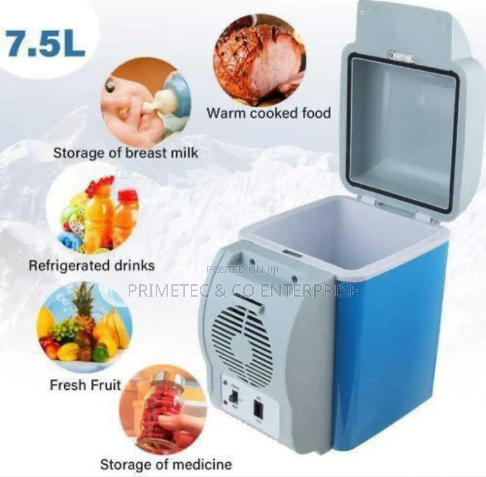 7.5litre Portable Car Fridge.