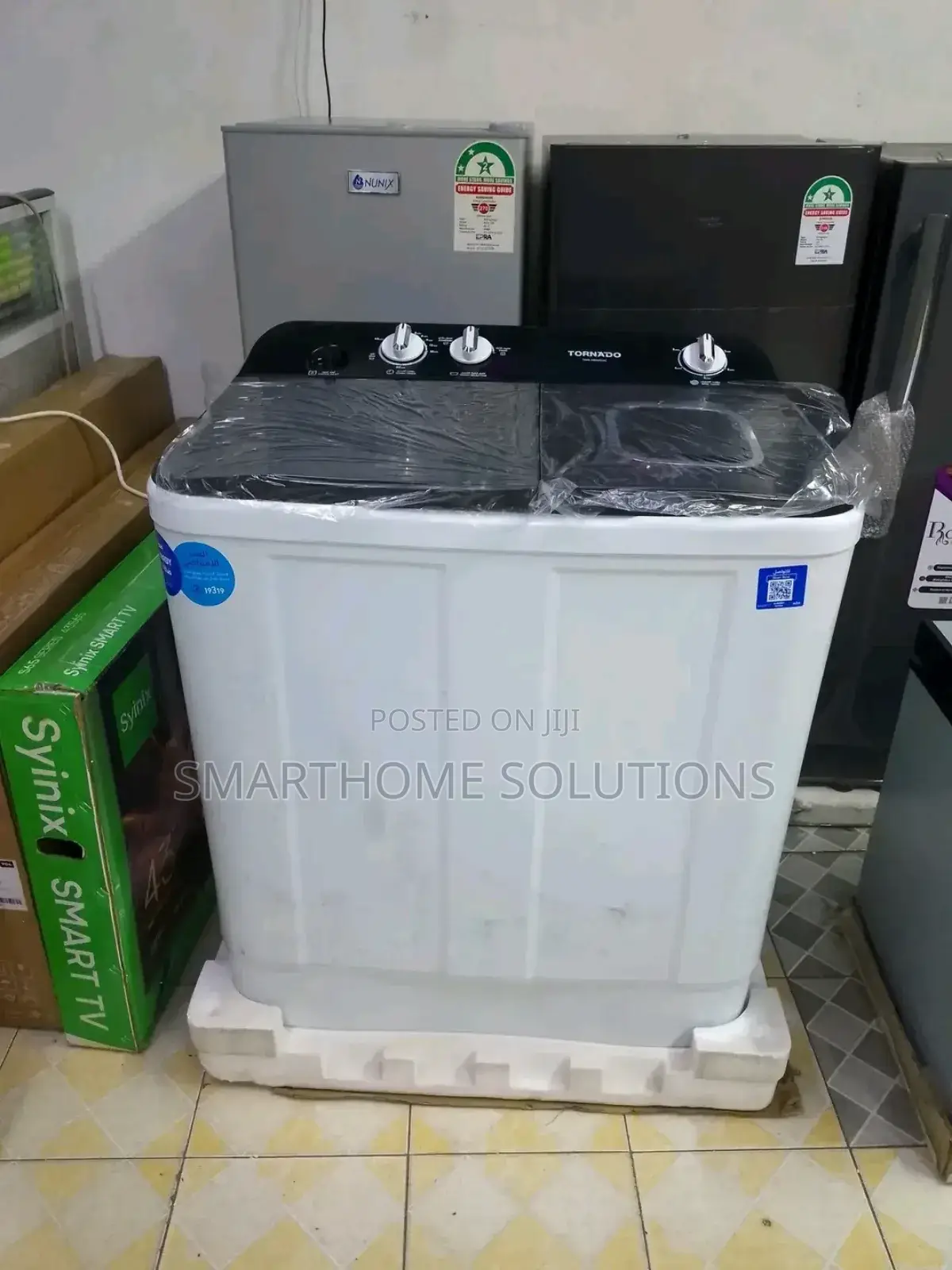 Tornado 10kg TWH-Z10dne-W Twin Tub Washing Machine - White