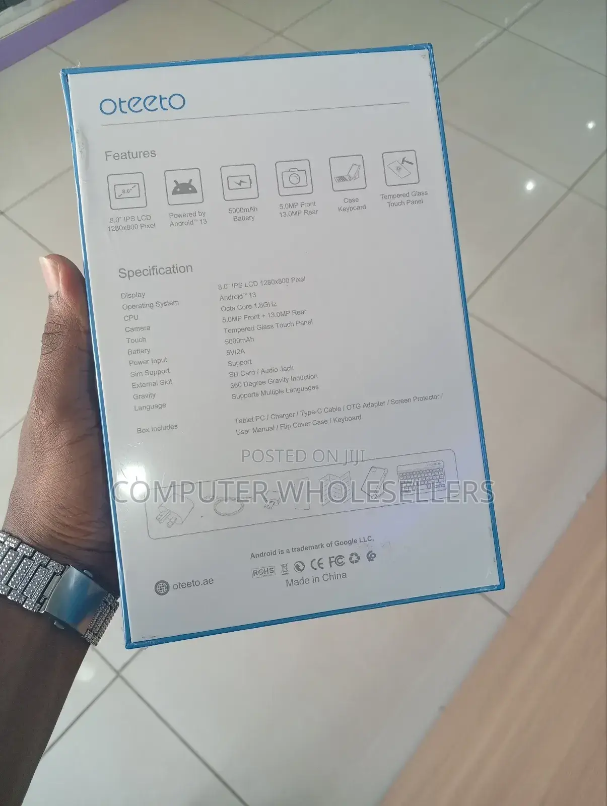 New Oteeto Tab 10 Kids 512 GB Blue