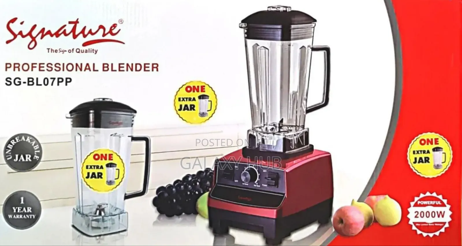 2000 Watts 2 in 1 Signature Heavy Duty Commercial Blender
