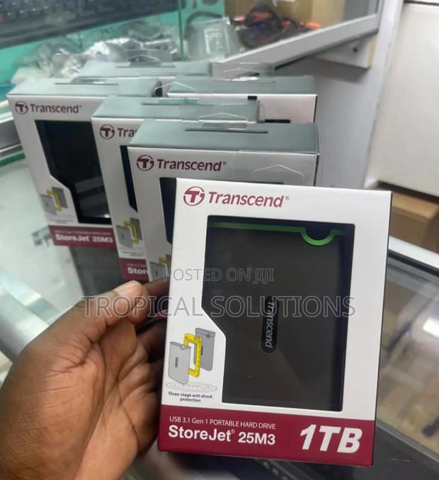 1tb Transcend External Harddrive 1tb HDD - main view