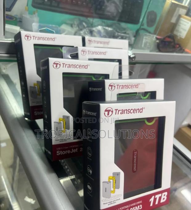 1tb Transcend External Harddrive 1tb HDD - thumbnail 3