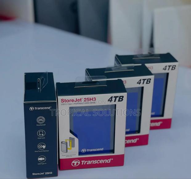 4tb Transcend External HDD 4tb Blue Available - thumbnail 3