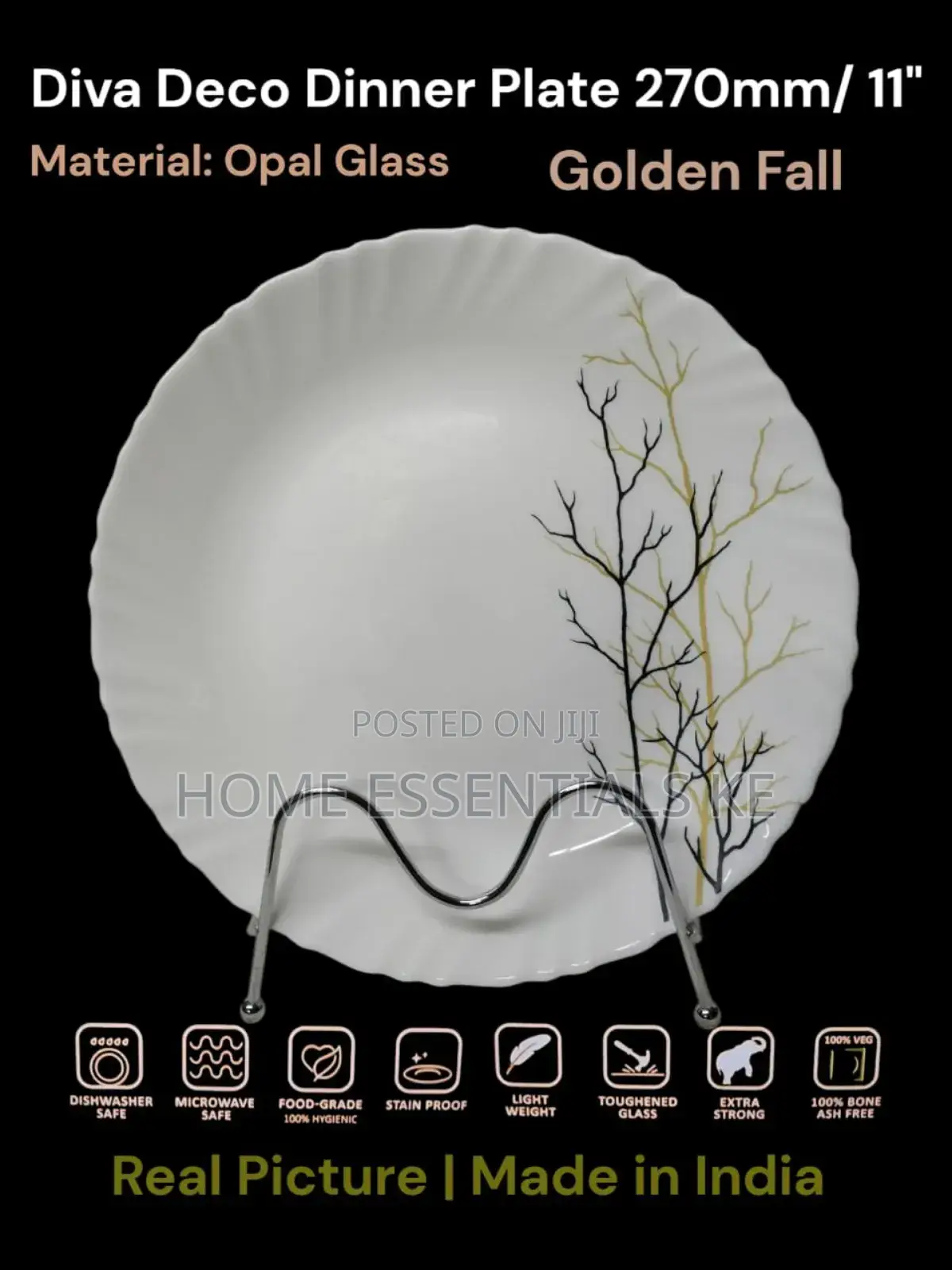 6pc Diva Deco Dinner Plate 270mm / 11"