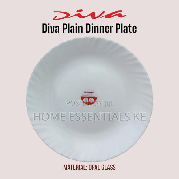 6pc Diva Plain Dinner Plate 
10" 11"