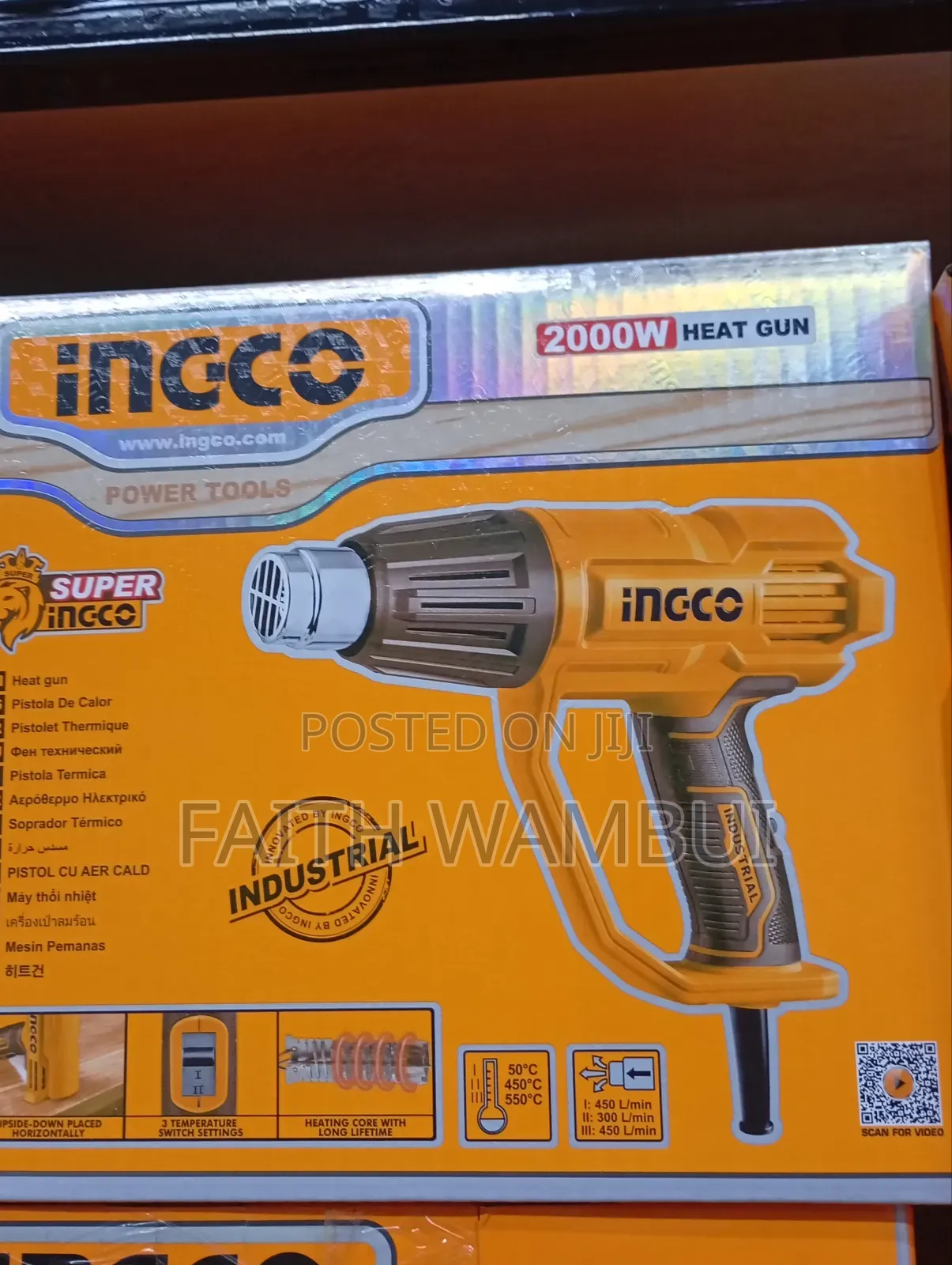2000 Watts Ingco Heat Gun/Ingco Heat Gun 2000 Watts