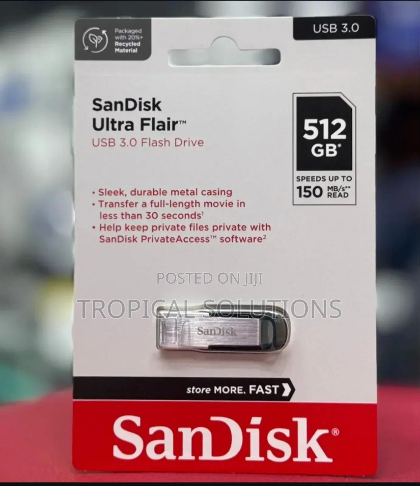 512gn Sandisk Ultra Flair 3.0 Usb Flash Drive 512gb
