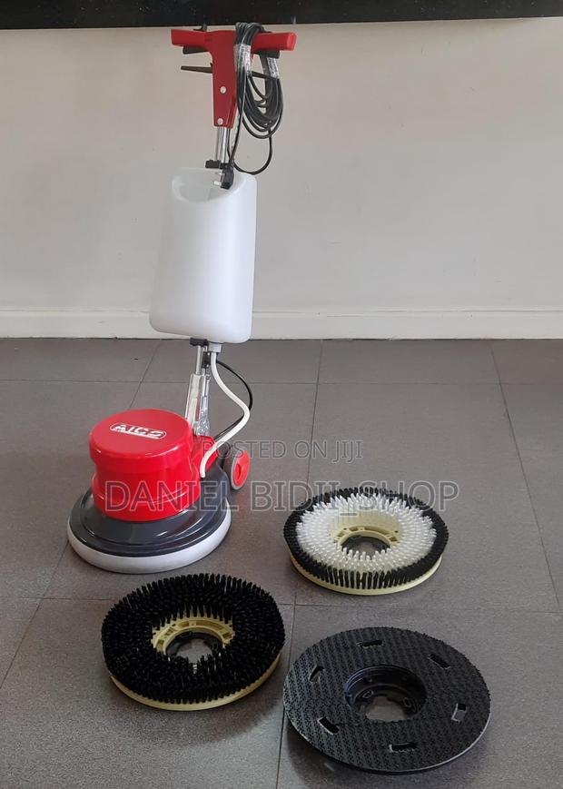 Sc-005 Aico Japan Floor Scrubber With 2 Brushes And Pad
