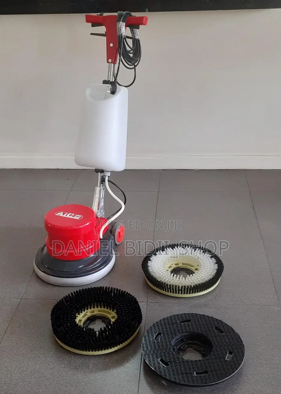 Sc-005 Aico Japan Floor Scrubber With 2 Brushes And Pad
