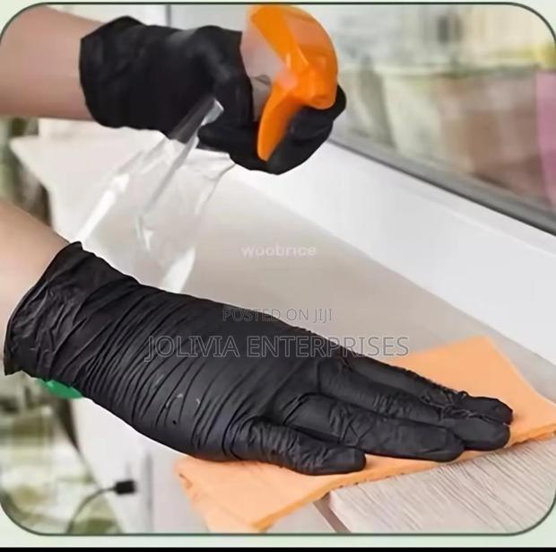 Food Grade Disposable Black Kitchen Gloves