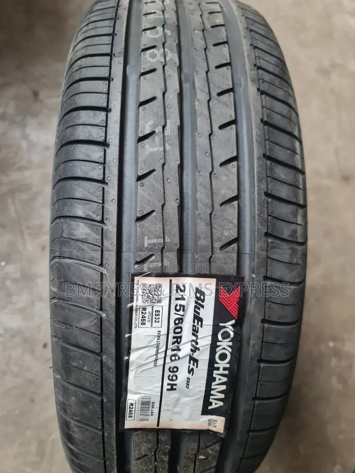 215 /60 R16 Yokohama Tyres (Blueath) Japan.