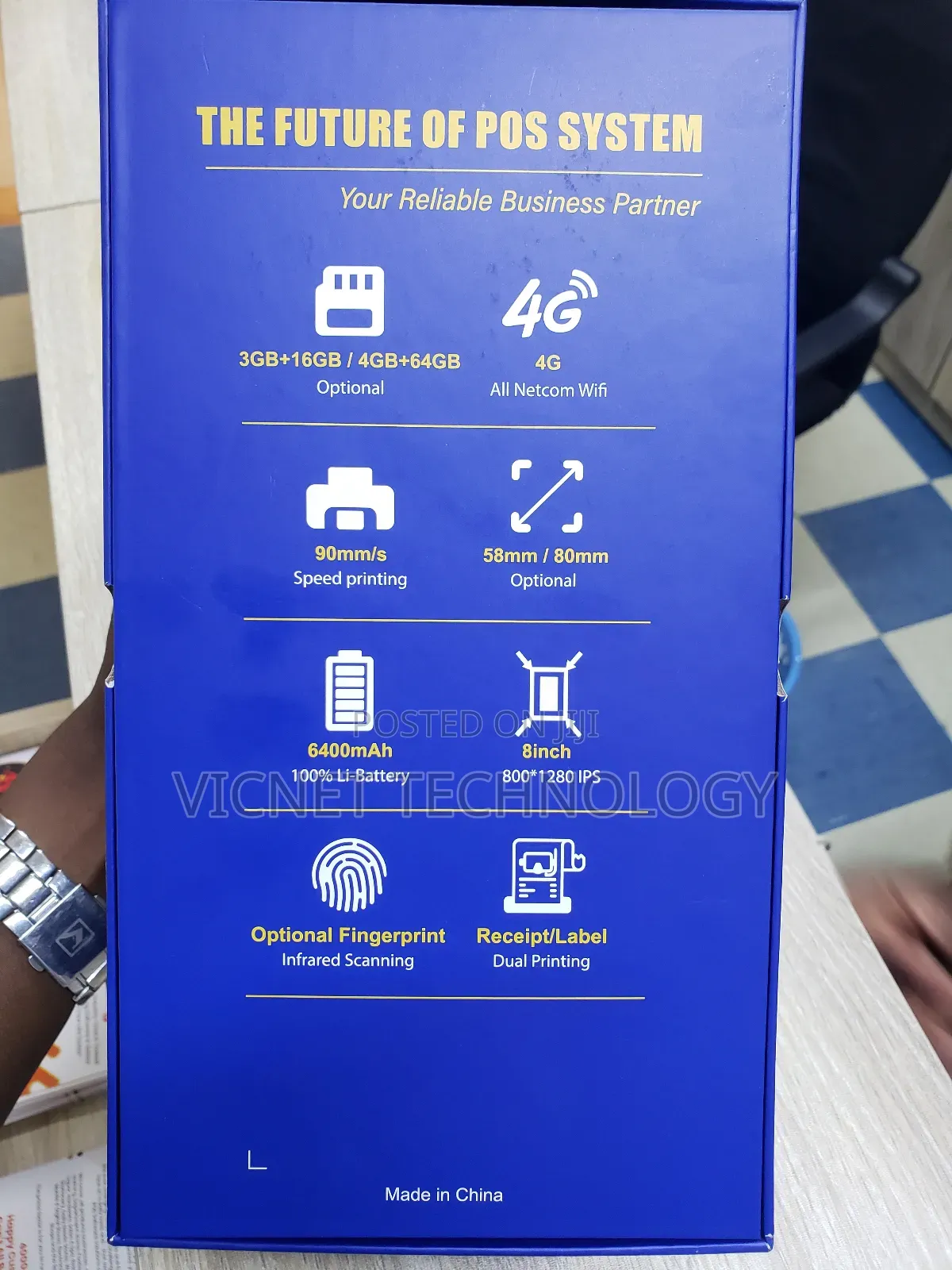 Label/ Thermal Receipt Android Point of Sale With Scanner