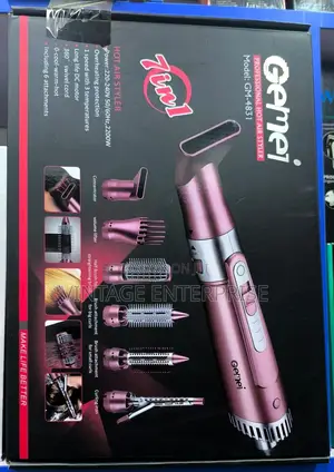 Gemei 7in1 Hot Hair Brush