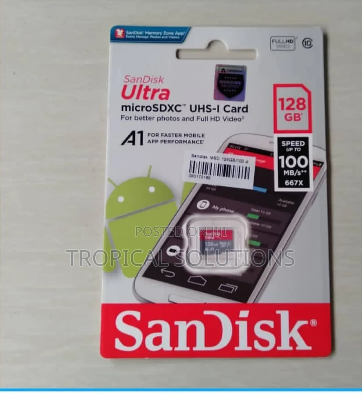 Sandisk Microsd Class 10 100mbps 128gb Without Adapter