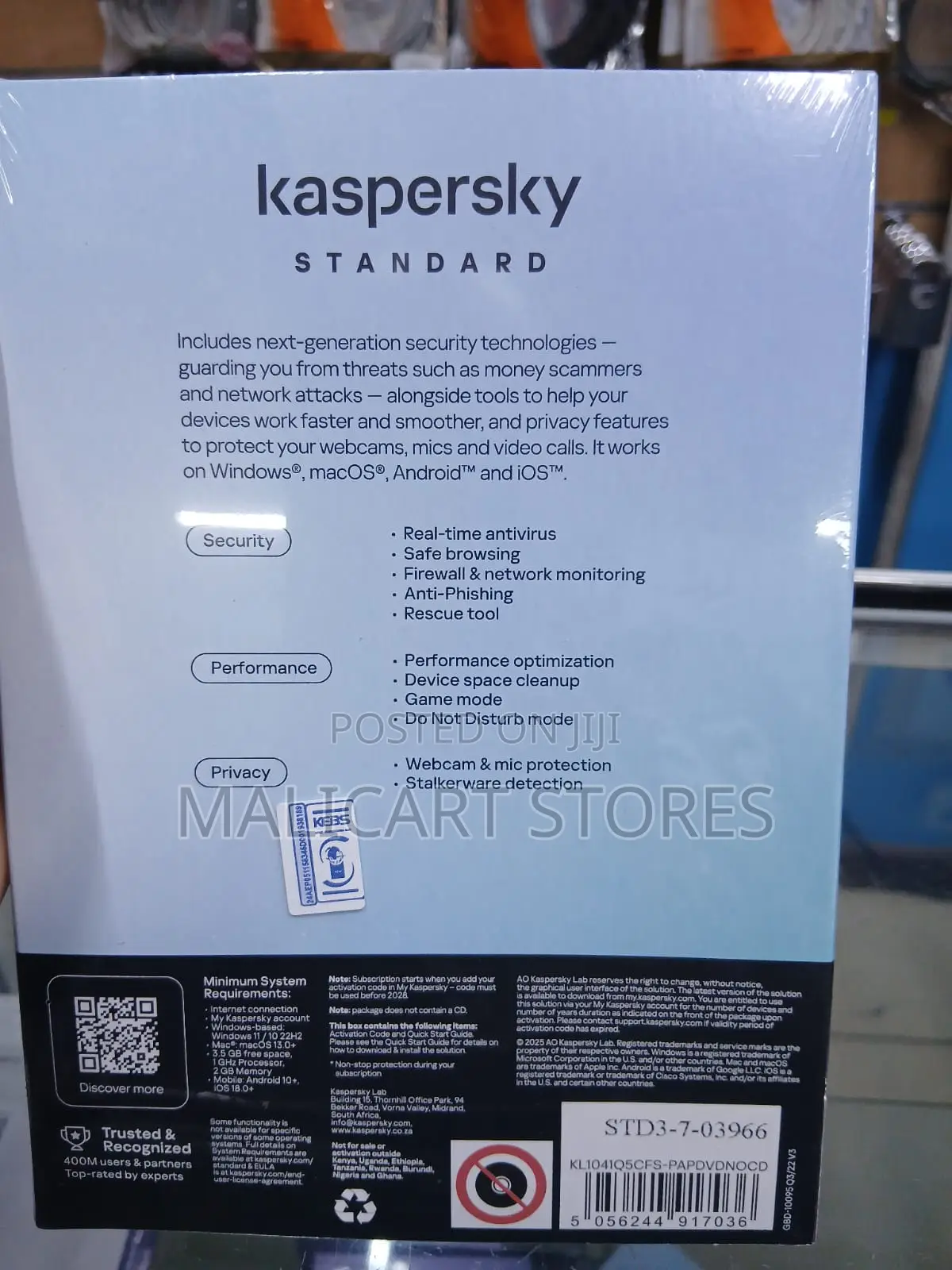 Kaspersky Standard Anti-Virus 3 Devices