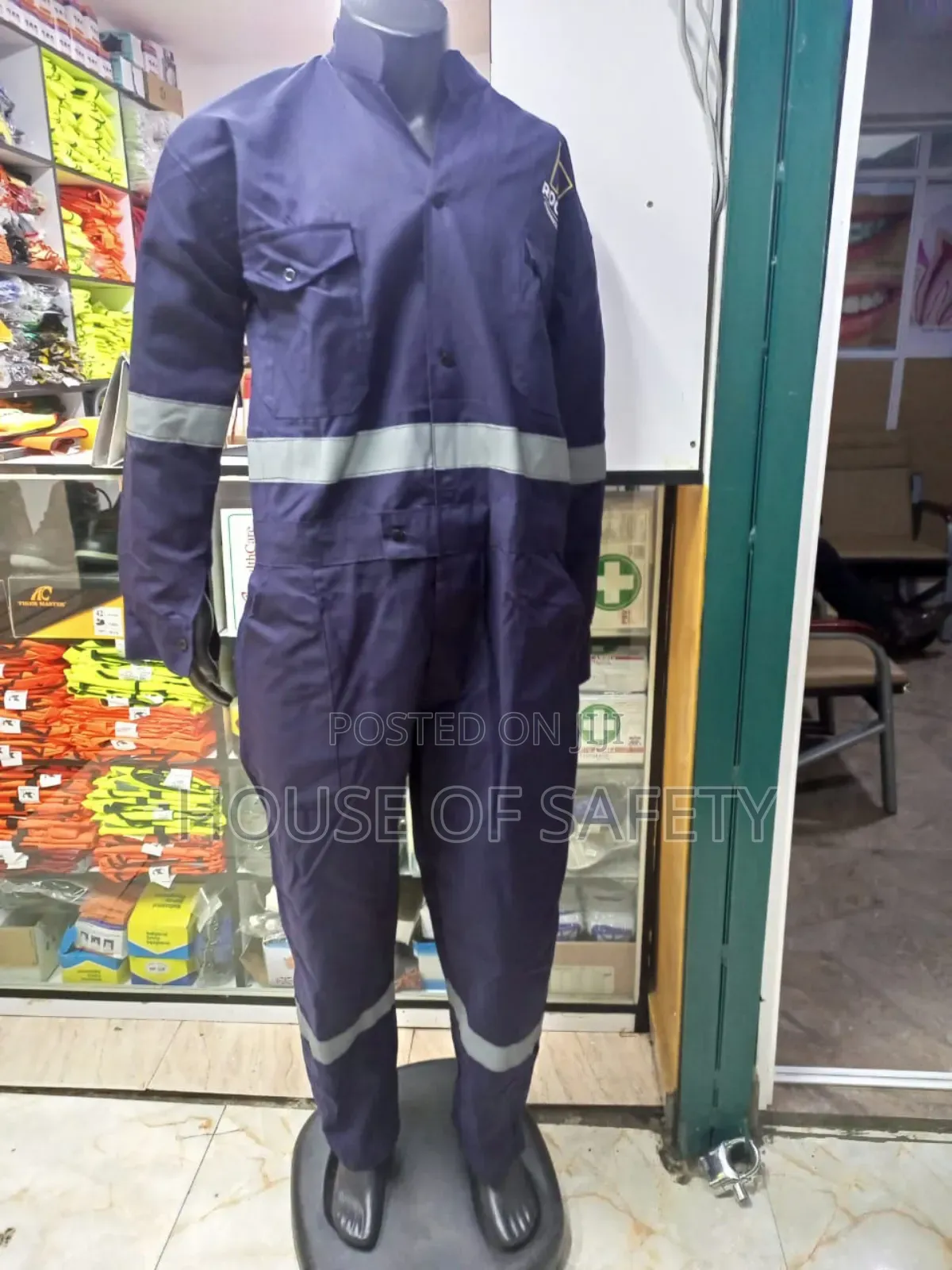 Quality Navyblue Reflective Overall