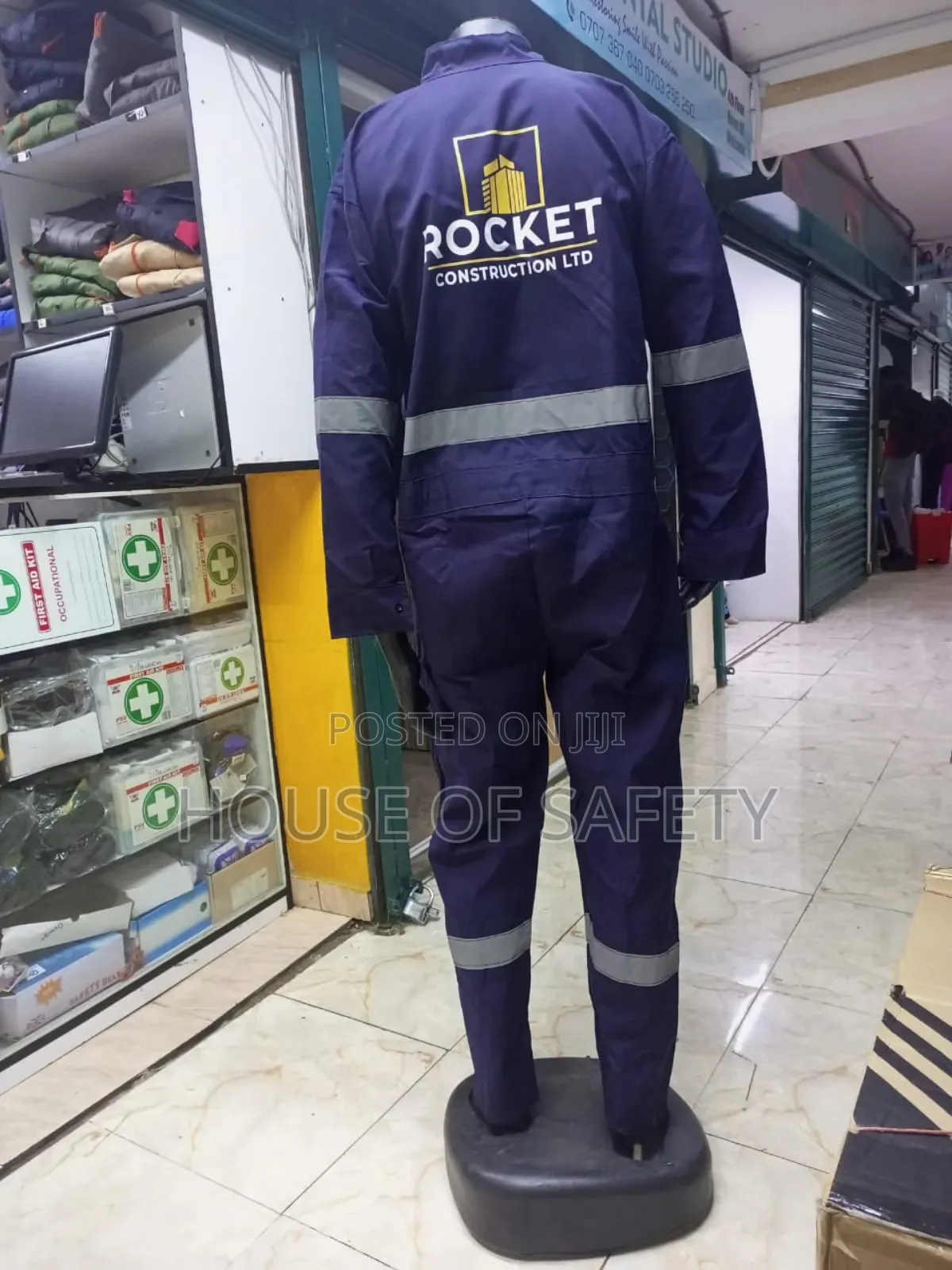 Quality Navyblue Reflective Overall