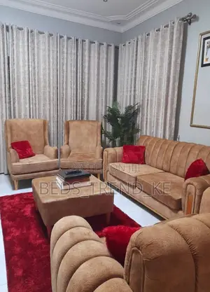 Noble 7 Seater Sofa Set 3,2,1,1 With a Puff Table