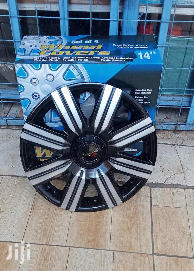 New Silver Black Wheel Covers, Free Delivery Within Nairobi Town.
